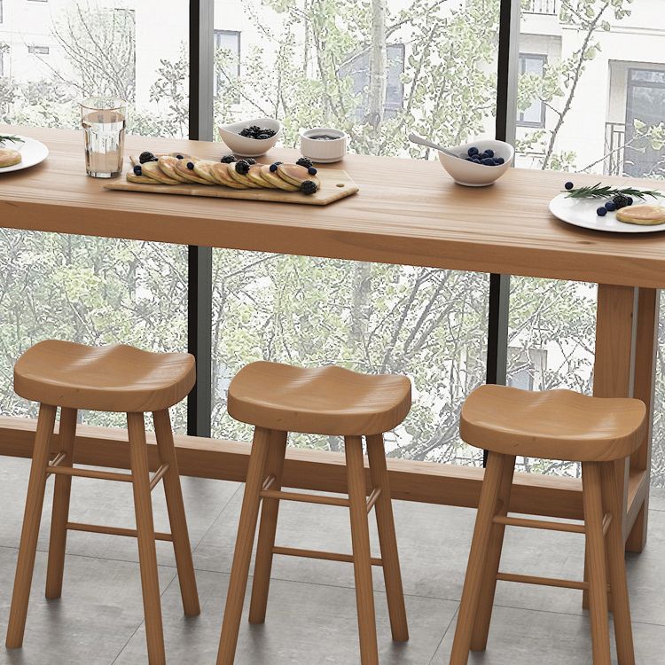 1/2/6/11 Pieces Modern Rectangle Pub Table Set Wooden Counter Table with High Stools