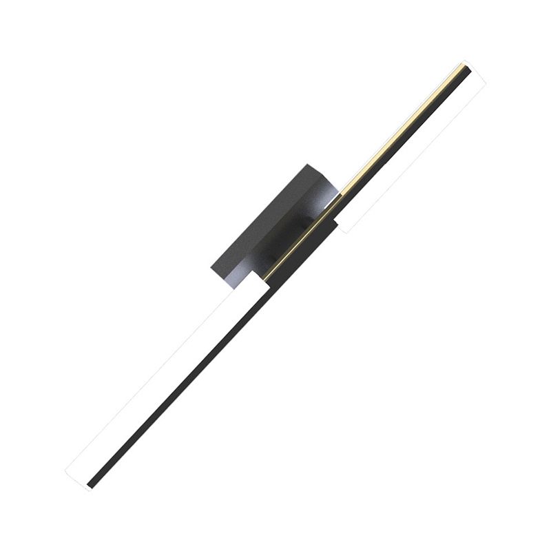 Metal Linear Shape Wall Lighting Modern Style Multi Lights Wall Mounted Light Fixture