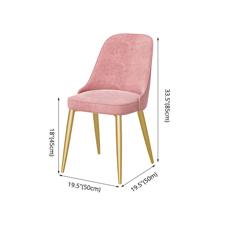 Chaise de salle à manger à dossier solide mental moderne, chaise de cuisine dorée à manger