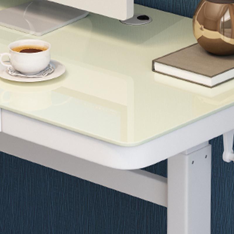 Contemporary Metal Trestle Base Desk Standing Desk Converter for Office