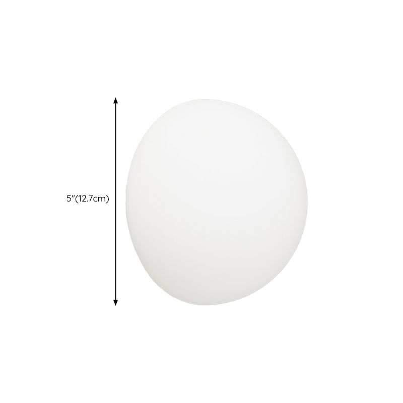 Modern White Wall Lamp Glass Wall Sconce Lighting for Bedroom