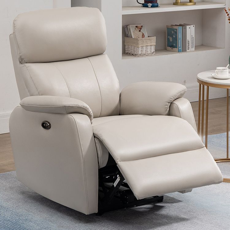 Contemporary Leather Recliner 32.7" Wide Standard Recliner with Footrest