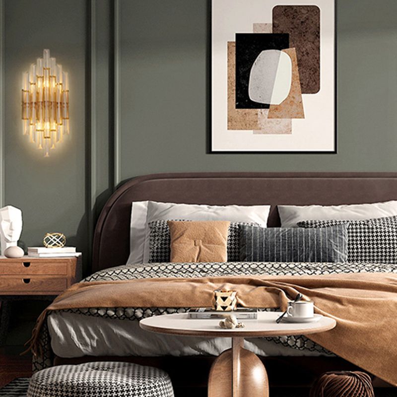 Wall Mounted Lighting Minimalist Style Crystal Wall Sconce Lighting