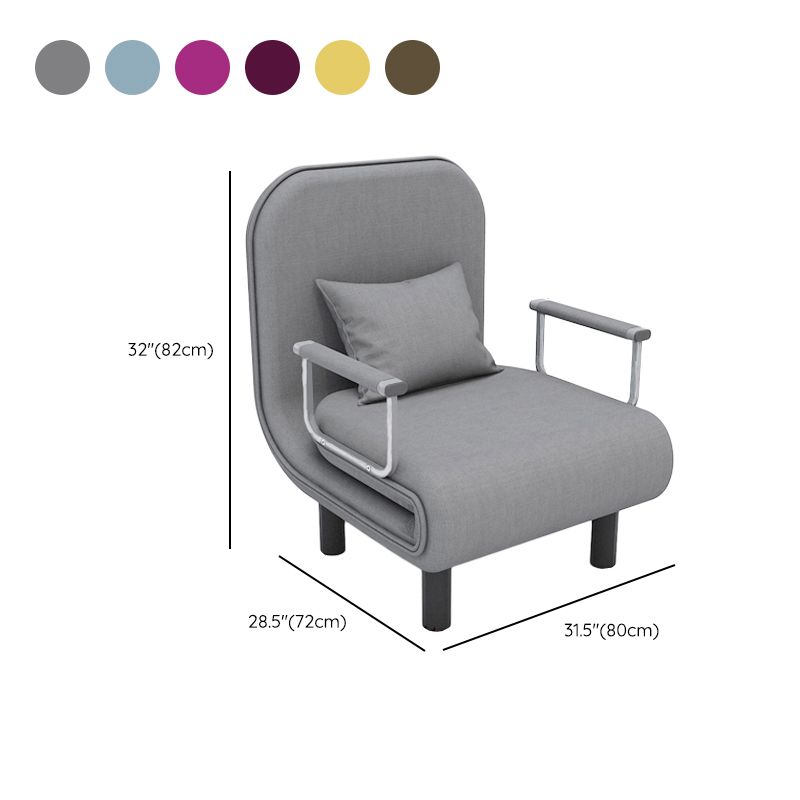 Removable Cushions Sleeper Sofa Contemporary Square Arms Sofa Bed