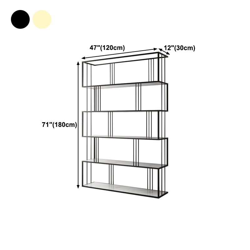 Glam Open Etagere Bookshelf di ferro verticale libreria per la casa