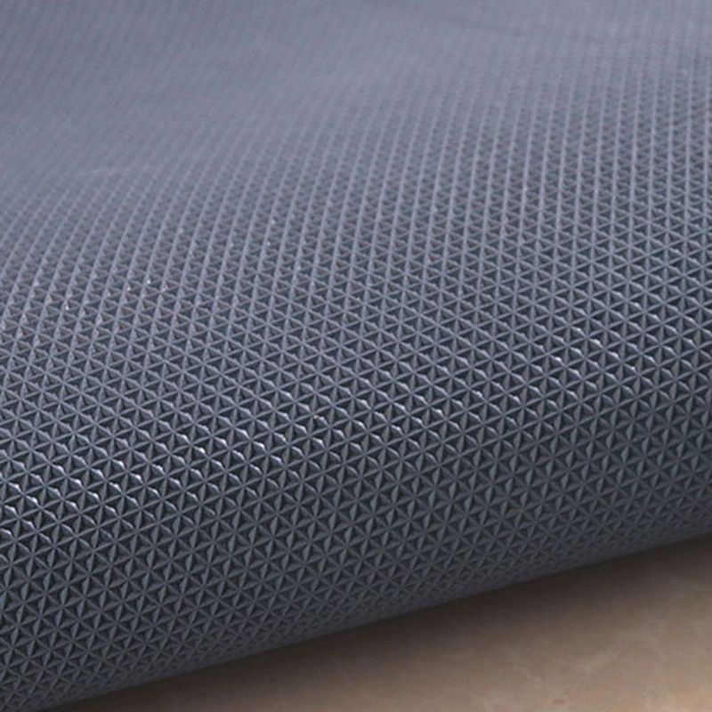 Dark Gray Modern Rug Polyester Linen Indoor Rug Washable Rug for Drawing Room