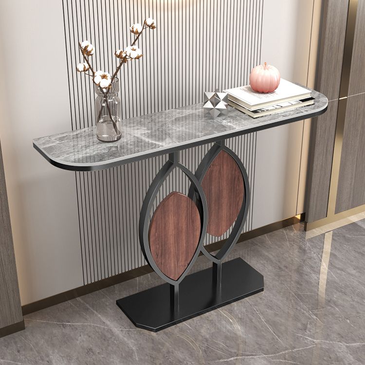 Stone Modern Console Table Scratch Resistant 31.5" Tall End Table
