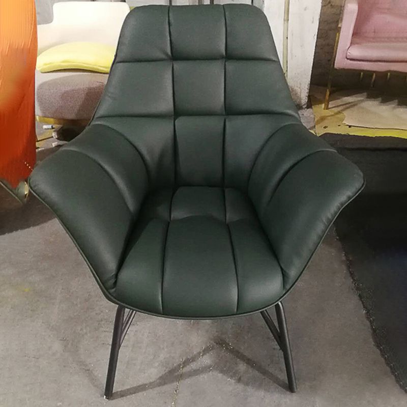 25.59" L x 31.49" W x 34.64" H Faux Leather Armchair for Living Room