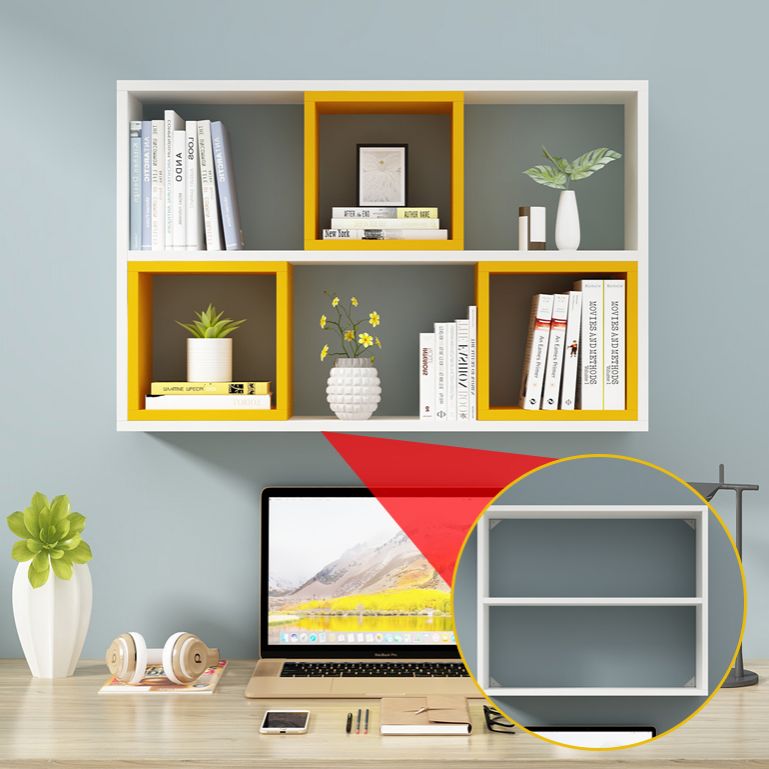 Hersteller Holzwand montiertes Bücherregal Modernes Bücherregal für Zuhause