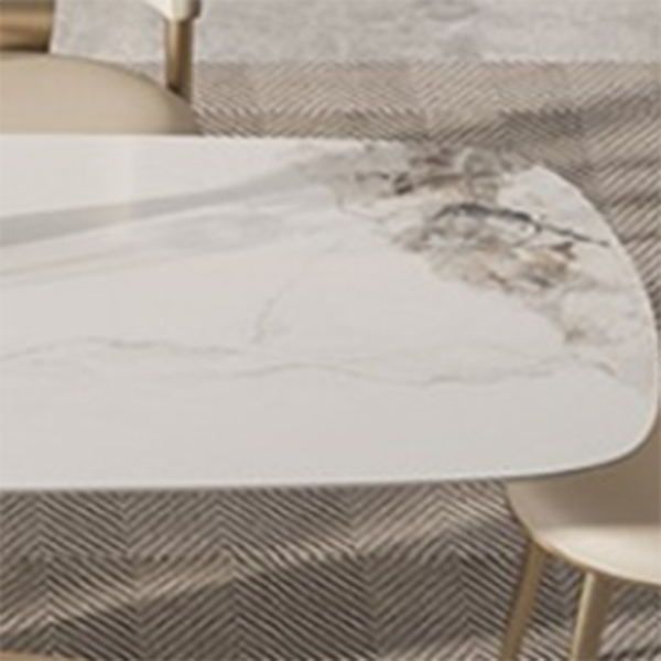 Nordic 1/4/5/7/9 Pieces Rectangle Dining Set Sintered Stone Top Dinette Table Set