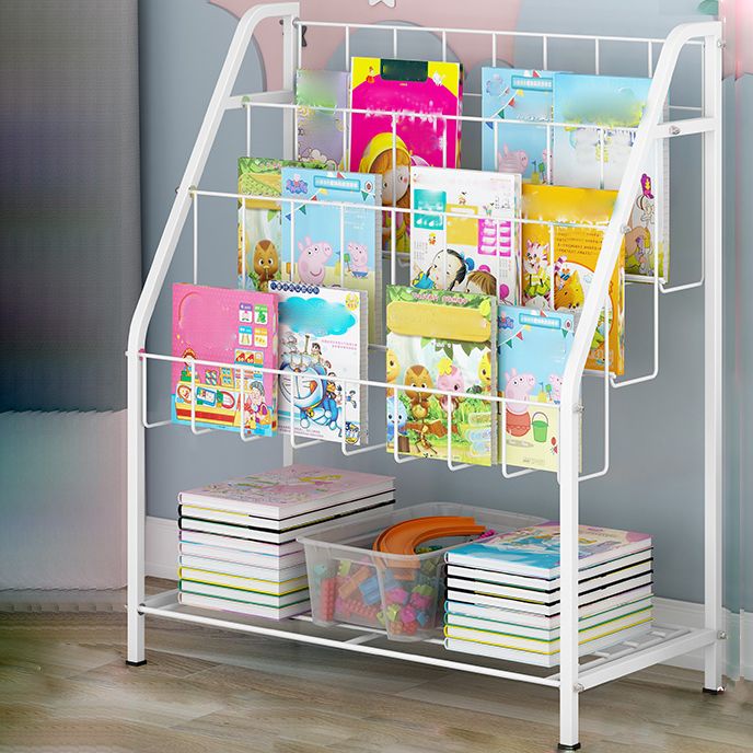 3/4/5/6-shelf Ladder Bookcase Modern Metal and Closed Back Book Shelf