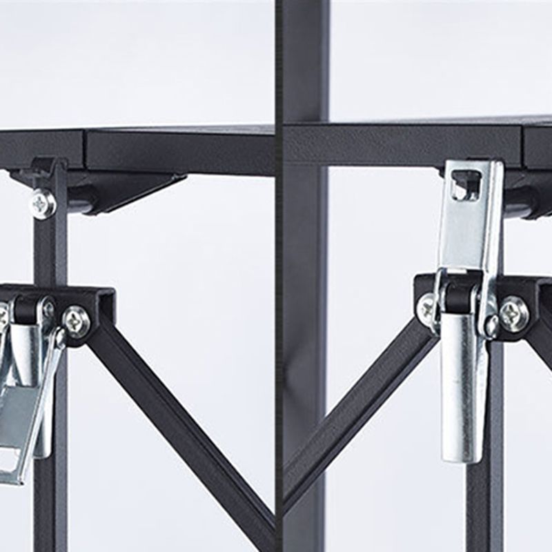 Modern Metal Bookcase Geometric Bookshelf for Living Room, 28" L X 14.5" W