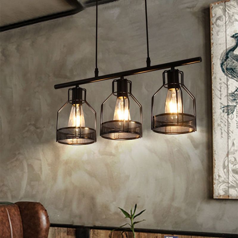 Industrial Style Lantern Hanging Pendant Lights Metal Pendant Light Fixtures
