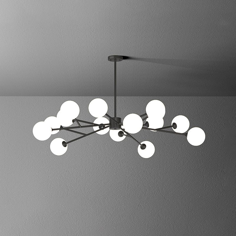 Designer Style Globe Chandelier Light Fixtures Multi-Head Suspension Pendant Lamps for Living Room