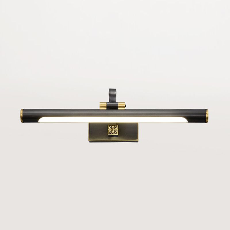Metal Linear Shade Wall Sconce Modern Style 1 Light Mirror Wall Lighting Fixture