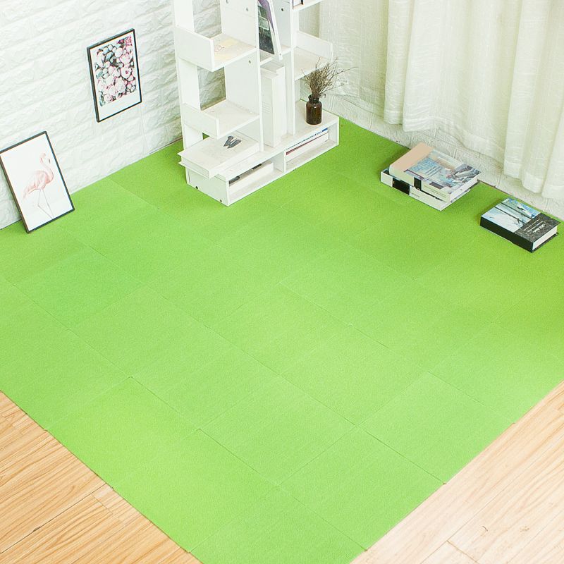 Modern Indoor Carpet Tiles Solid Color Stain Resistant Carpet Tiles