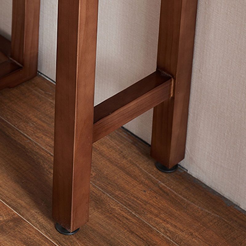 Wood Console Table Mid-Century Modern Rectangle Accent Table for Hall