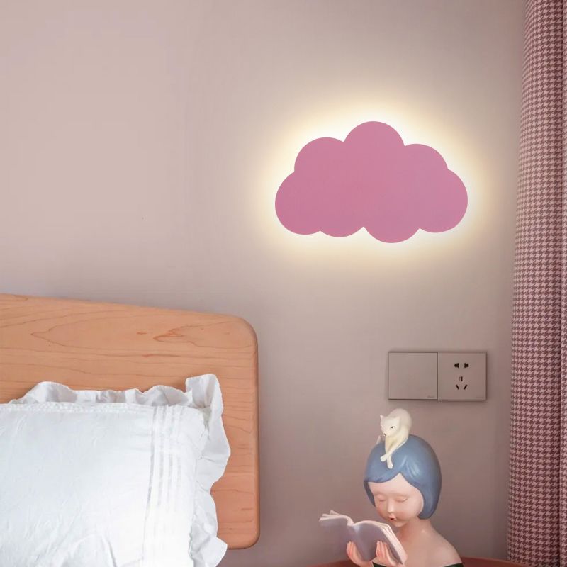 Cloud Sconce Light Fixture Nordic Style Metal LED Wall Lighting Fixture for Bedroom