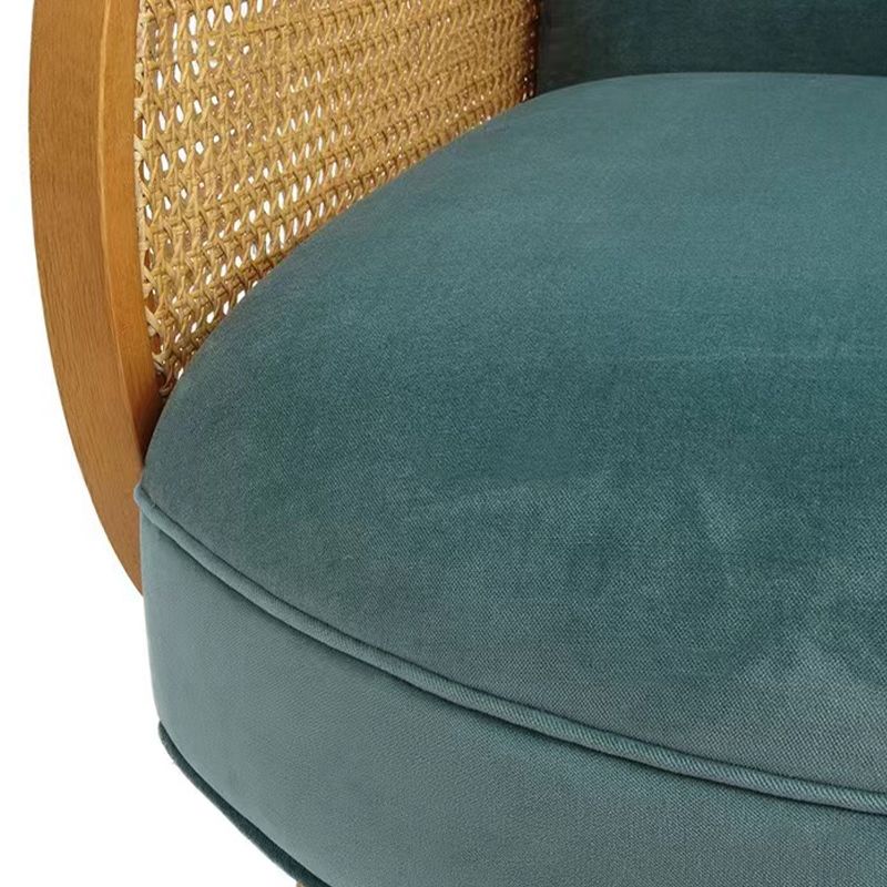 Modern Velvet Sofa 31"W Recessed Arm Tight Back Sofa with Living Room