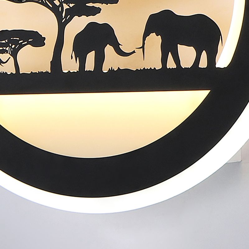 Lámparas de montaje en la pared redondo de estilo moderno 1 Lámparas de pared ligeras