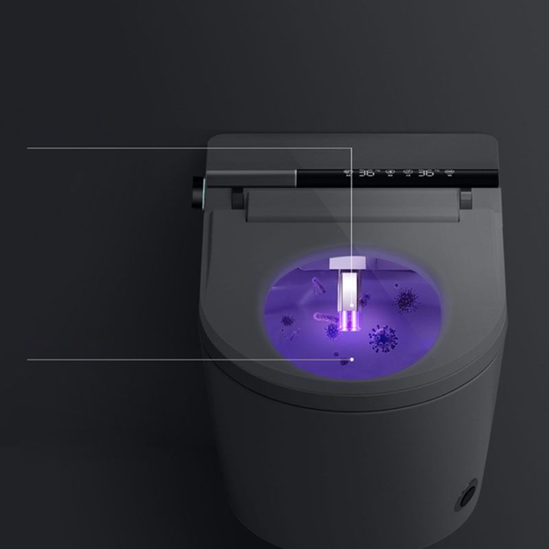 Contemporary Wall Mounted Bidet Heated Seat White Elongated Smart Bidet