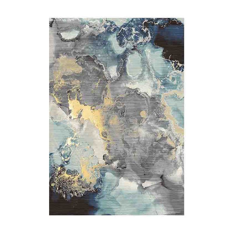 Leisure Area Rug Simplicity Abstract Print Rug Polyester Stain Resistant Carpet for Home Decor