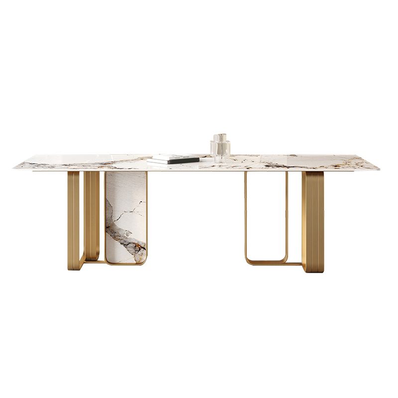 Nordic Dining Set 1/4/5/7 Pieces Rectangle Stone Dining Table for Dining Room