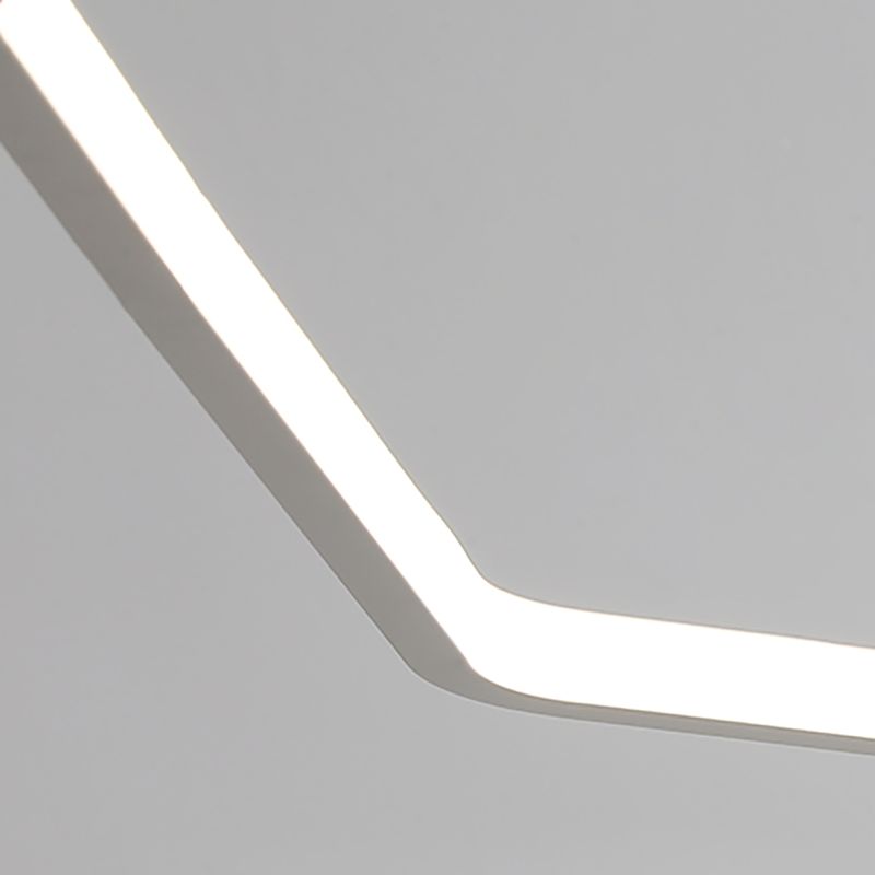 Geometric Hanging Light Kit Simplicity LED Metal Pendant Light Fixture