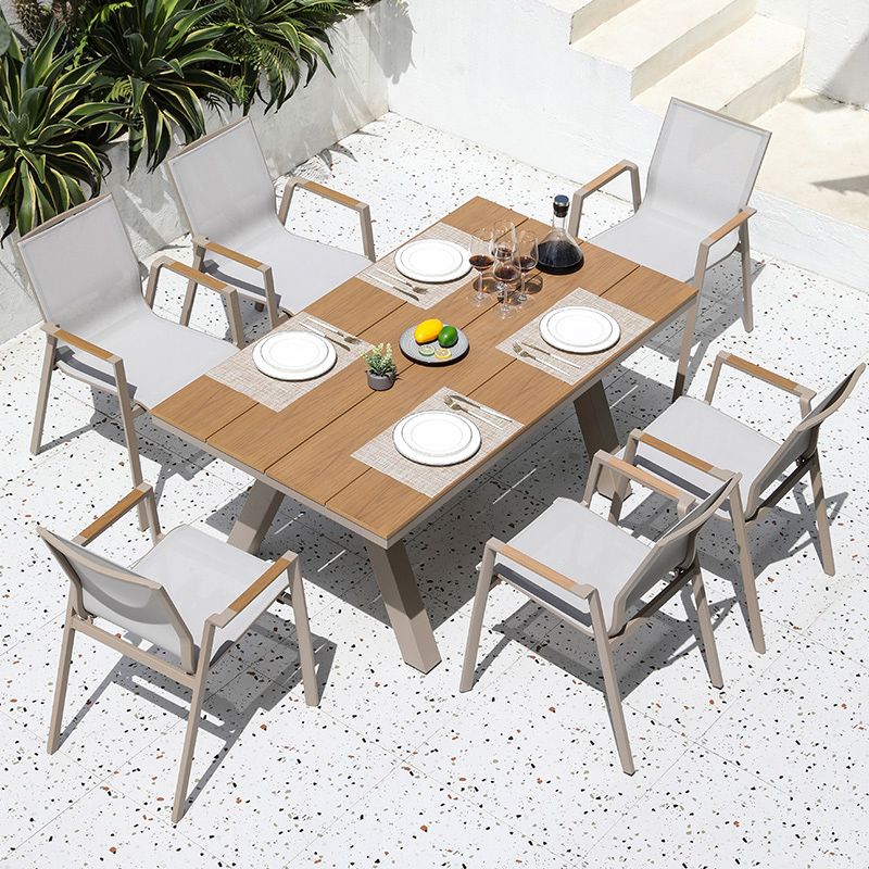 Modern 1/2/5/7/9 Pcs Dining Set Wood Rectangular Dining Table Set