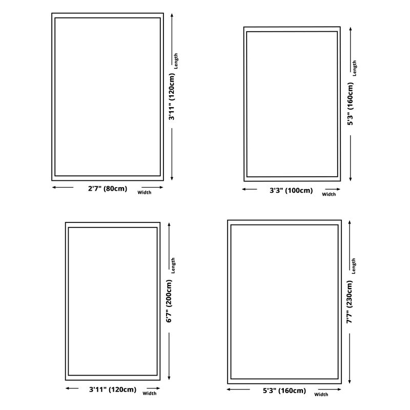 Red Living Room Area Rug Modern Floral Pattern Polyester Area Carpet Easy Care Washable Rug