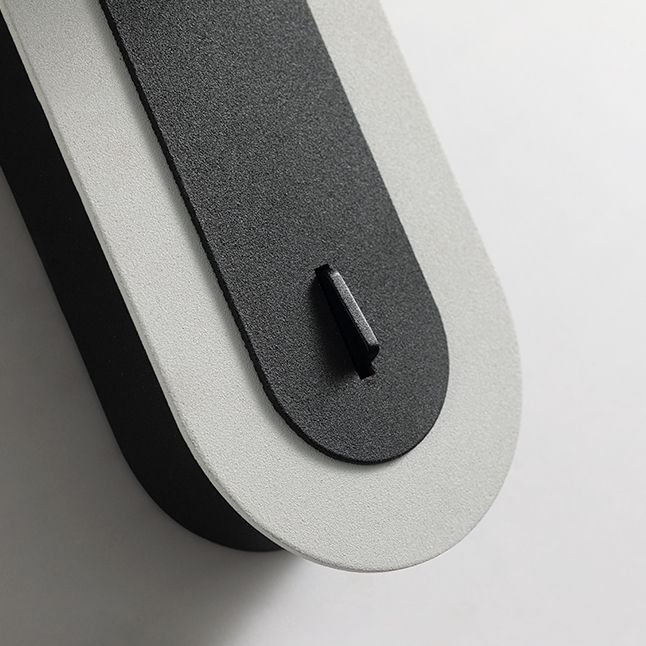 Metall runde Schattenwandbeleuchtung moderner Stil 1 Leuchtwand montiertes Leuchten in Grau