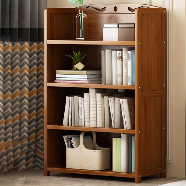 Brown Color Modern Style Bookshelf Engineer Wood Bookcase for Home
