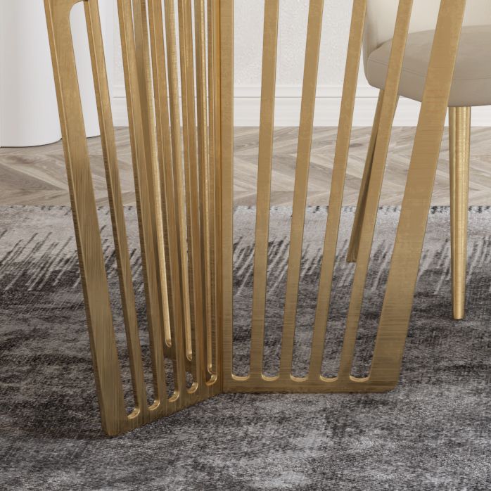 1/4/5/7 Pieces Luxury Dining Set Sintered Stone Dining Furniture with Leather Chairs