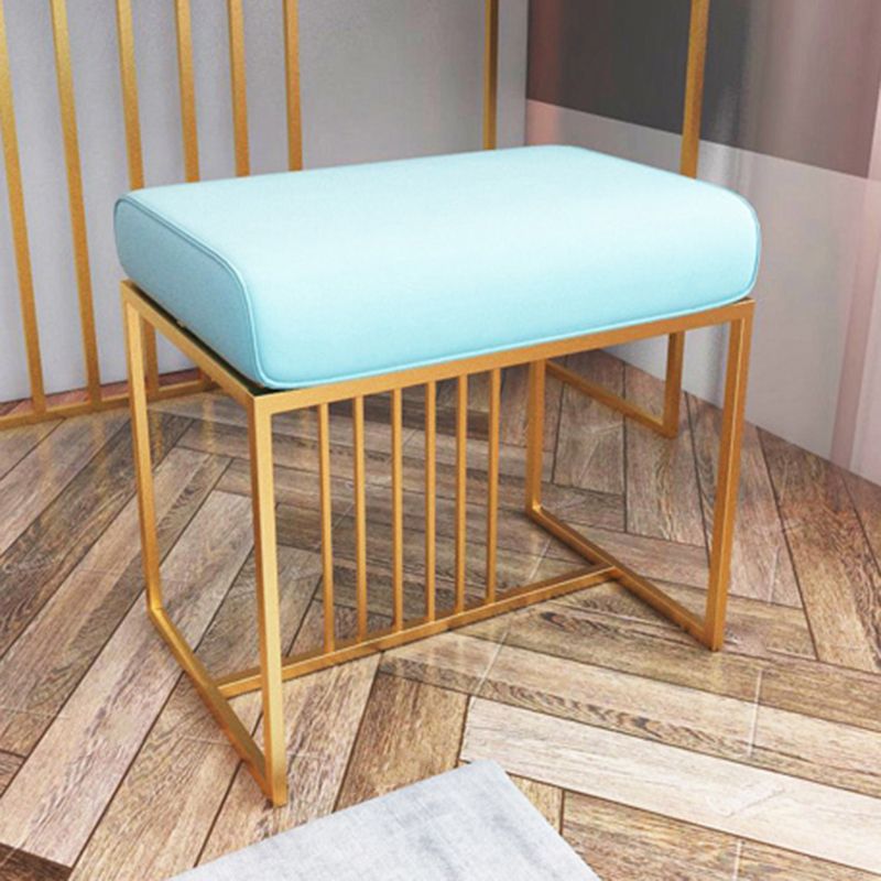Solid Color Flannel Standard Stool Modern Simple Rectangular Upholstered Ottoman