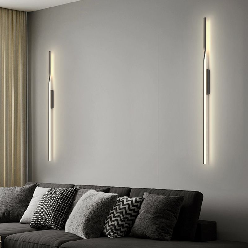 Linear Led Sconce Light Fixture Contemporary Metal Wall Light Fixture for Bedroom