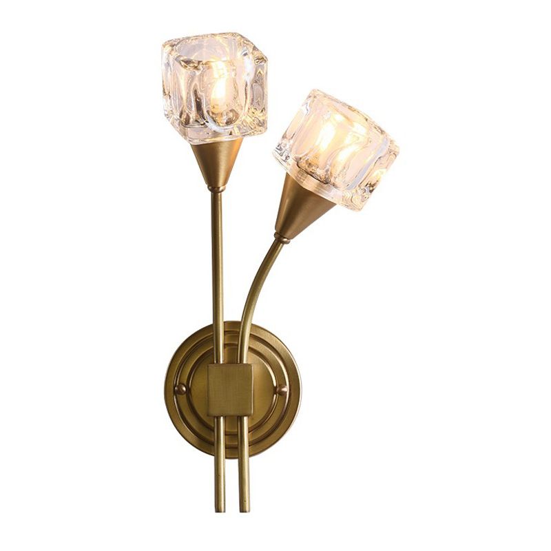 Unique Shape Wall Mount Light Fixture Modern Wall Mounted Lighting in Gold for Living Room
