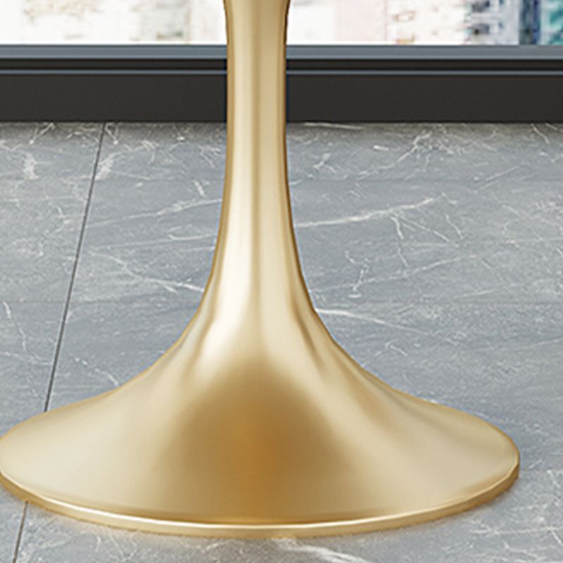 Modern 1/4/5 Pieces White Dining Set Round Sintered Stone Dining Table Set