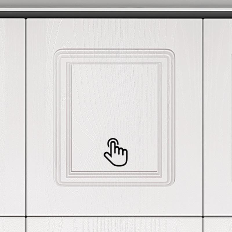 Modern Style Wardrobe White Colour Wooden Wardrobe Closet with Drawer