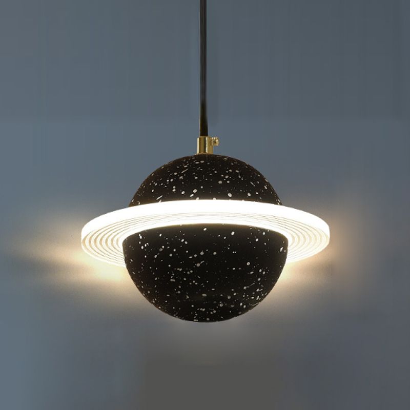 Bille de forme ciment suspendu moderne style multiples luminaires suspendus