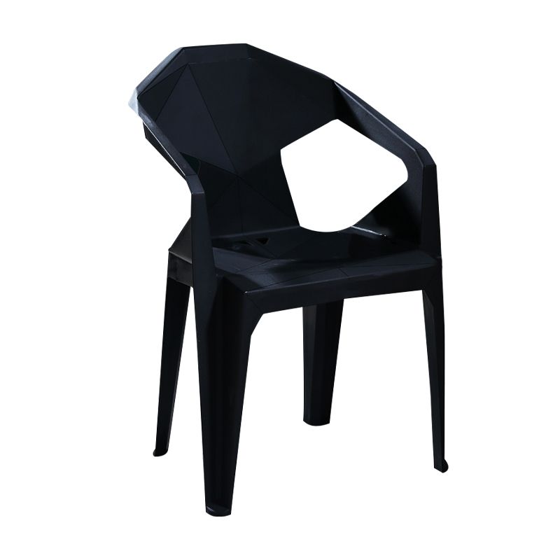 Chaises de restauration en plastique de style moderne chaises latérales empilables pour la cuisine