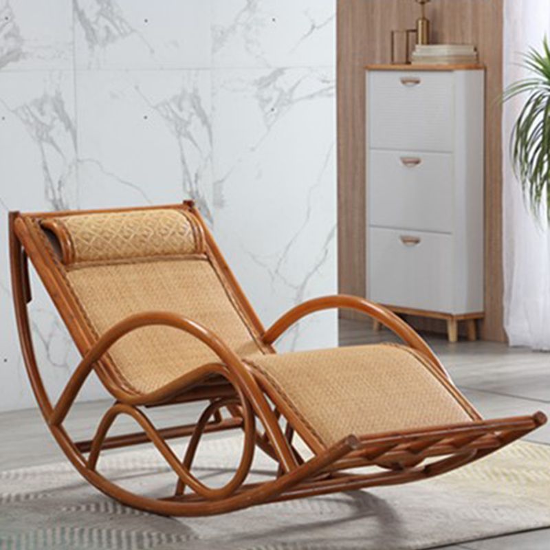 Rattan Antique Rocking Chair 27.6" x 66.9" x 35.4" Rocker Chair High Back for Living Room