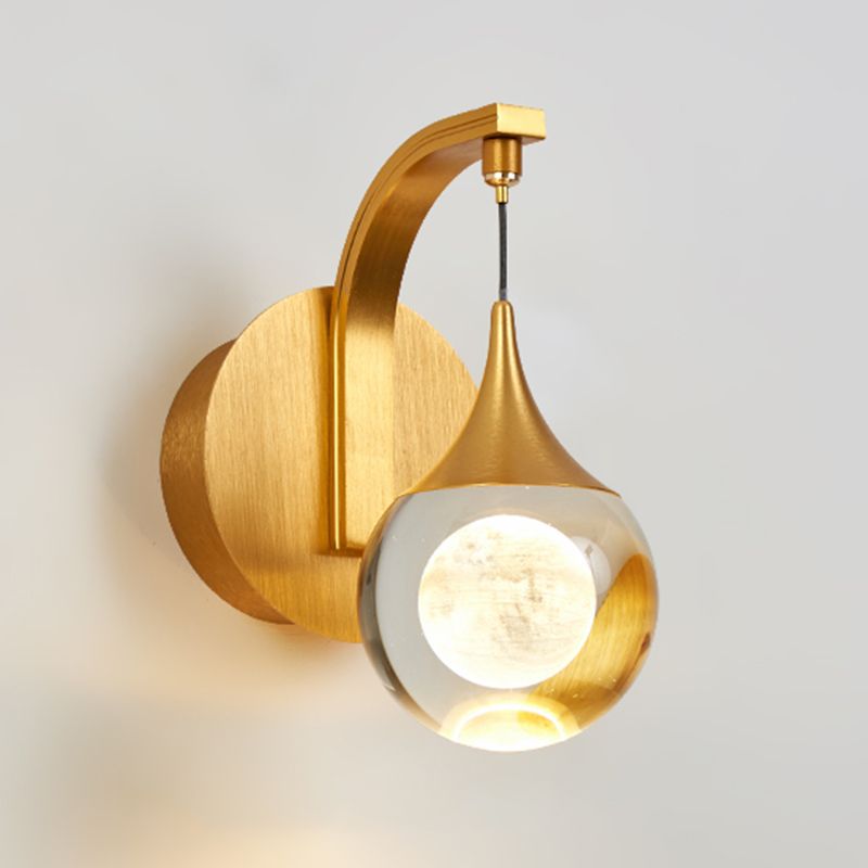 Éclairage de mur de style postmoderne à 1 lumière à 1 lumière pour chambre à coucher