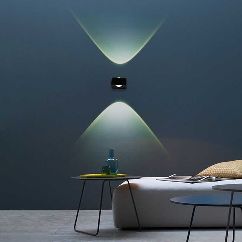 Square Shape Metal Wall Light Modern Style Multi Lights Wall Mount Light Fixture