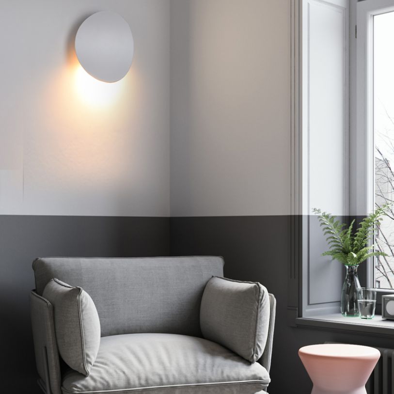 Modern Minimalist LED Wall Sconce Aluminium Circular Wall Lamp for Interior Spaces