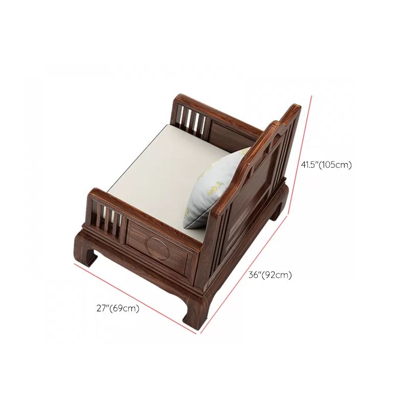 Scandinavian Sectional Sofas Solid Wood Brown Sectional Couch