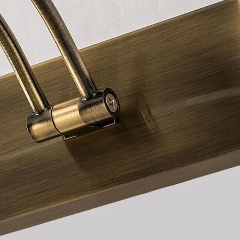 Éclairage de mur de miroir en métal moderne à 1 lumière linéaire