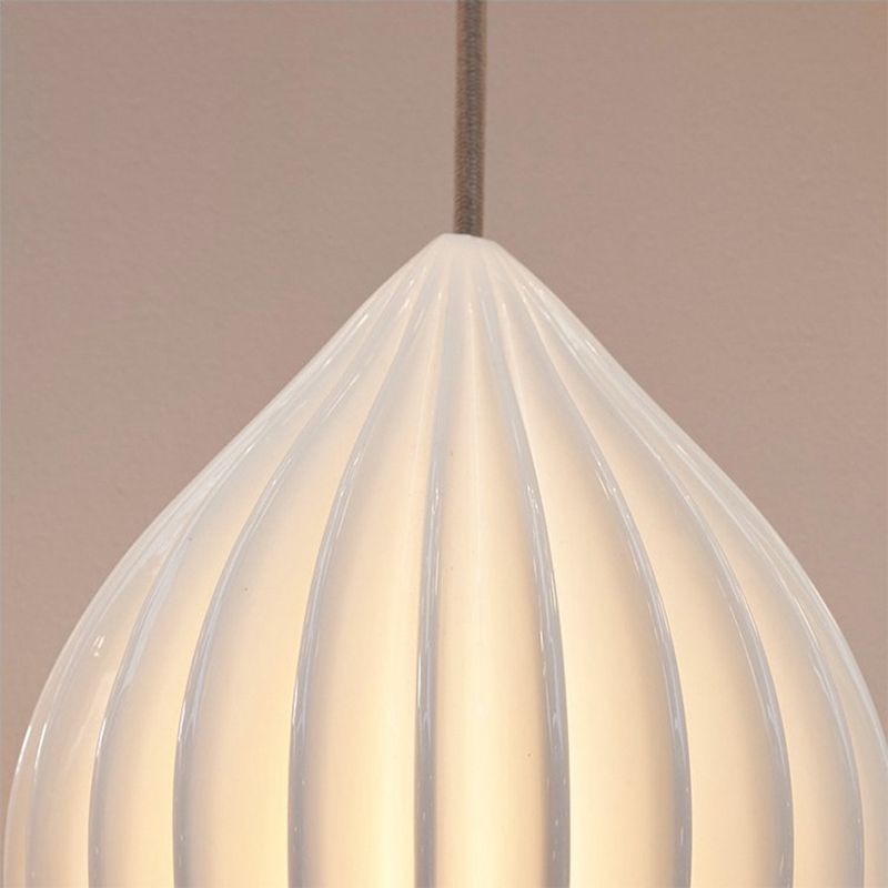 Style moderne Unique nuance suspendue en verre léger 1 pendentif léger pour escalier