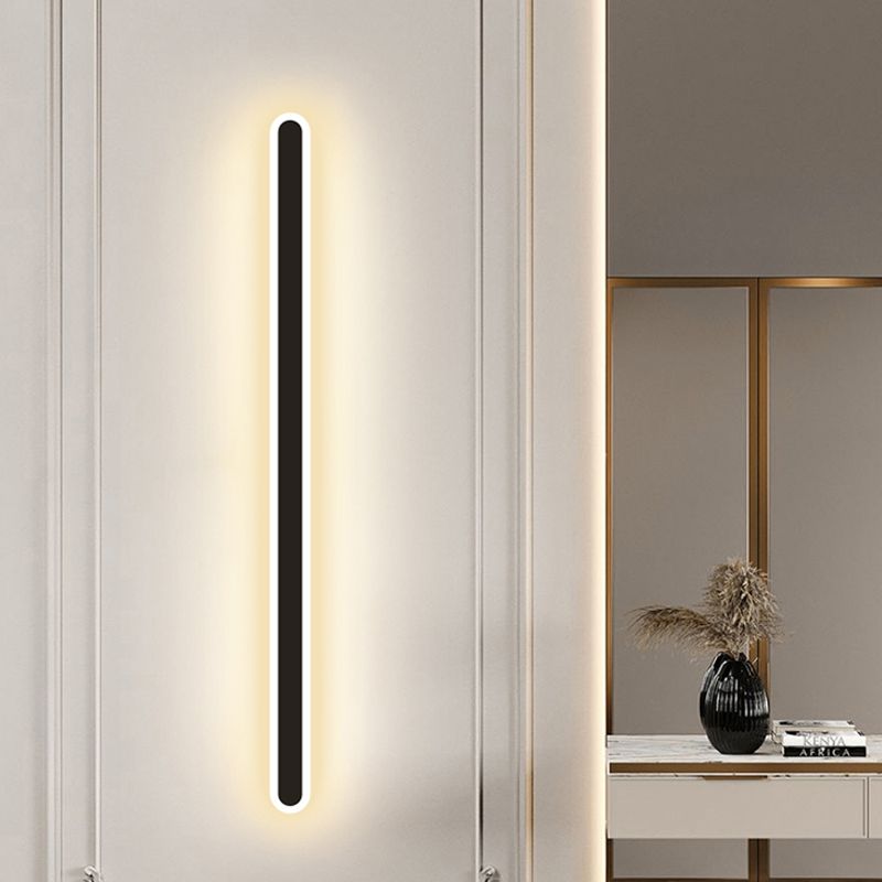 1 Light Metal Wall Light Modern Simple Style Linear Shape Wall Mounted Light Fixture