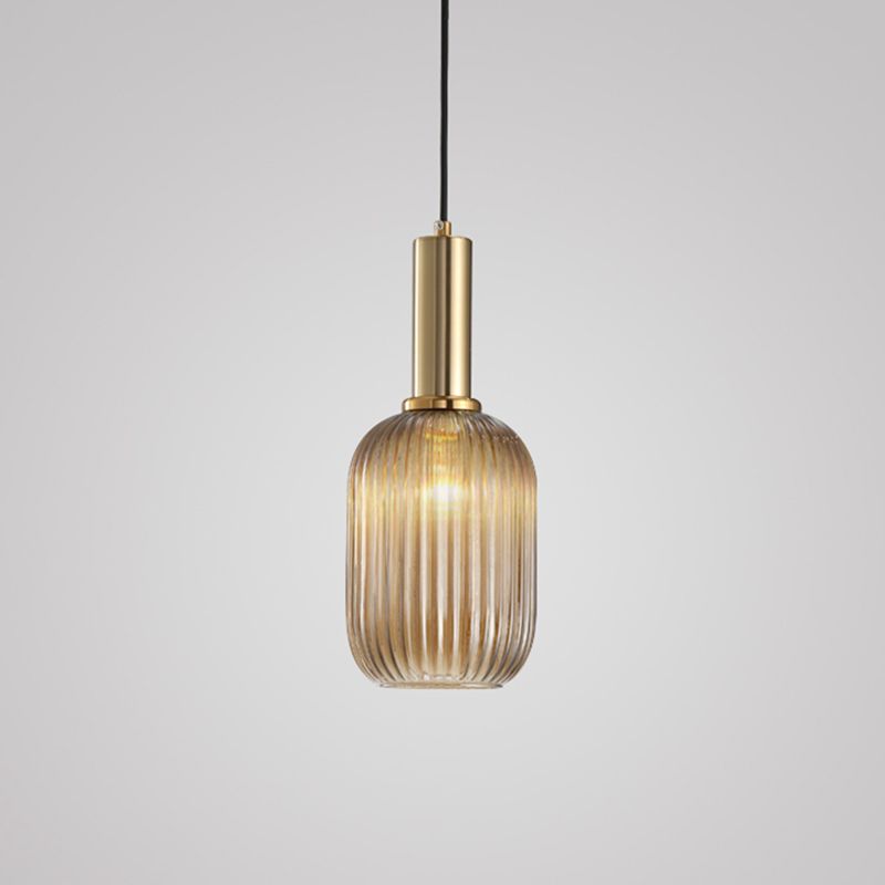 Modern Style Minimalist Hanging Light Glass Shade Pendant Lighting Fixture