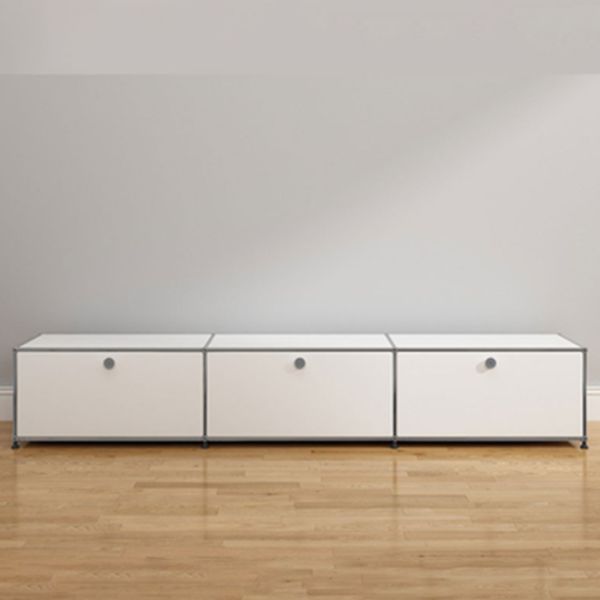 Modern Style Metal Sideboard White Colour Dining Sideboard with Storage